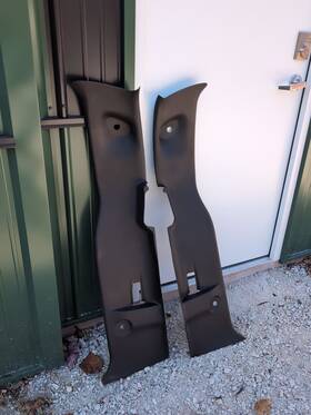 5es67trmab Dodge Truck Oem 1998-2001 Ram Rear Driver Left Right C Pillar Trim Panel Quad