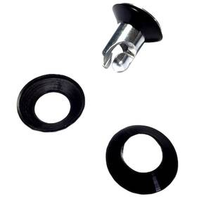 4100-025b Drag Race Solutions Collector Tethers Dzus Quarter Turn Button Fastener Washers Black Set