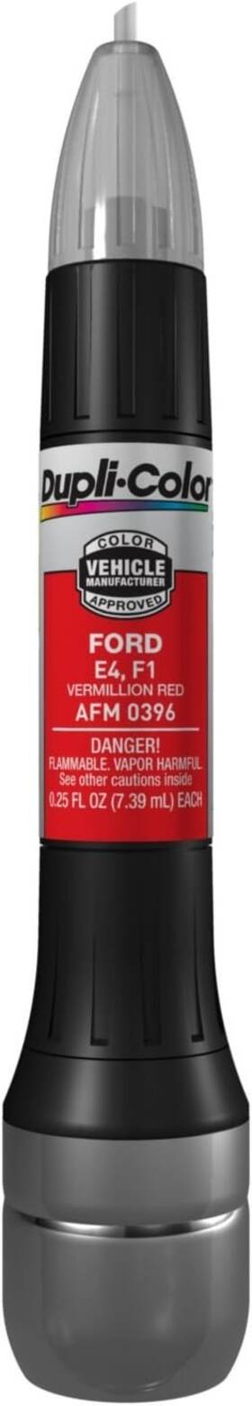 Afm0396 Dupli-color All-in-1 Touch Up Paint For Ford Vermilliion Red E4 F1 B11