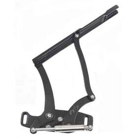 Ms149-43ba Eddie Motorsports Billet Hood Hinges 1965-1967 Chevy Impala Black Ano