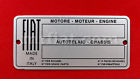 Eg-oth-006 Unbranded Fiat Id Plate