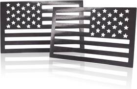 Sc-123 Elegananccy American Flag Magnet Decal 2 Pack 6.1 X 3.7 Inch Usa Small Black