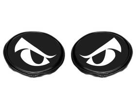 16-9146 Empi 707924352375 Light Covers 5 Inch Round Black Vinyl With Eyes Pair