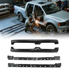 Enc2138 Enixwillone Inner Outer Rocker Panels Replacement For 2009-2014 Ford F-150 Super Crew Cab