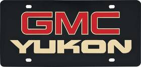 Eu1052b Eurosport Daytona Lazerhag License Plate Gmc/yukon Red/gold/black