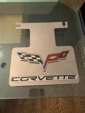 4209lw Eurosport Daytona Inc. Corvette C6 Dual Logo Rear Exhaust Enhancer Plate Chrome