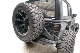 Jl18-y1851t-1 Fab Fours Off The Door Tire Carrier Fits 18-20 Wrangler Jl