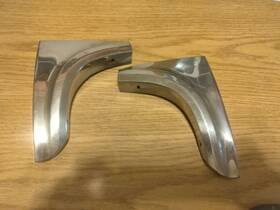 B5a-7029212-pr Fomoco 55 56 1955 1956 Ford Car Fender Skirt Stone Guard Stainless B2-9212-a