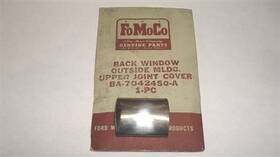 Ba-7042460-a Fomoco Nos 1952 Ford Rear Window Stainless Upper Moulding Joint Cover