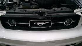 104-01940 Ford Grille Upper Base V6 With Fog Lamp Holes In Fits 06-09 Mustang 1421479