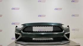 105-10213b Ford 19 Mustang Bullitt Complete Front Bumper Assembly With Grilles Lamps Green