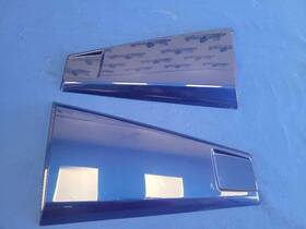 199.fd1h13 Ford 2011-2014 Mustang Gt Gt500 Pair Side Window Quarter Scoops Louvers 2634