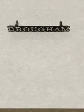 D3ab-6550400-aa Ford 6550400 Vintage Nameplate Mercury Brougham Metal Emblem Oem Fomoco