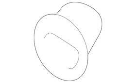 Bk2z-41692-a Ford Genuine Wedge Grommet