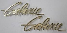 C0ab-16098-g Ford 1960 Galaxie Front Fender Name Plates Pair Nors Aftermarket