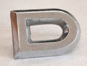 C2db-16606-g Ford 1963 Galaxie And Fairlane Hood/trunk Letter Inch D 1962-1965 Falcon Ranchero