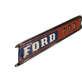 C7tb-16720-f Ford 1967 F700 Truck Hood Side Emblem Ornament Rh Passenger Oem
