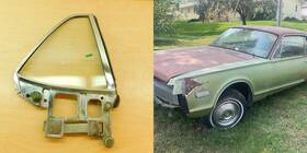C7wb6529944a Ford Rh Quarter Glass Window Assembly 1967 1968 Mercury Cougar 68mc1-1d2-x
