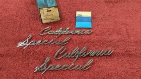 C8zz-6528622-a Ford 1968 Mustang California Special 1/4 Panel Emblems / Scripts 1 Nos Nice Used 68