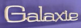 D2ab-6542528-aa Ford Galaxie Script Emblem Fomoco Oem Badge Metal Chrome 72 71 D2ab-6542528