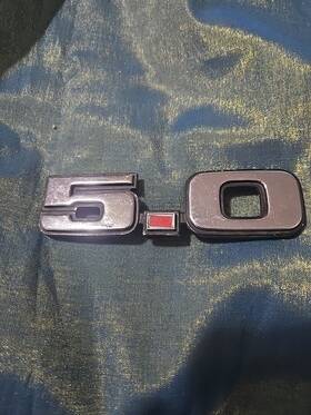 D9zz-16228 Ford 1979-1993 Mustang Gt Lx 5.0 Fender Emblem Oem