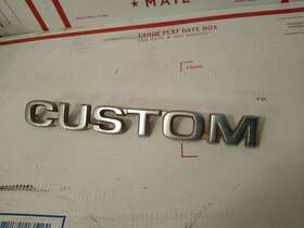 Eotb-16b114 Ford 1980 1981 Pickup Custom Oem Fender Emblem Script 80 81 F-150 Truck