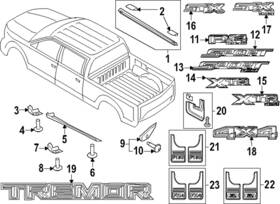 Ml3z-99292a22-ad Ford Genuine Rear Deflector