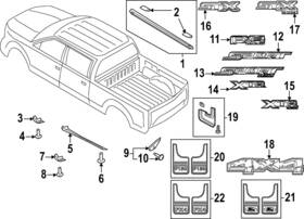 Ml3z-99292a23-ba Ford Genuine Front Deflector