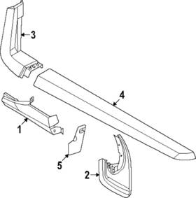 Nz6z-6011398-d Ford Genuine Deflector