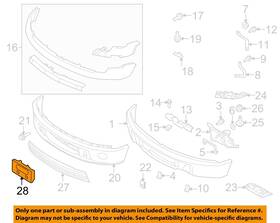 Al3z17a385a Ford Oem 10-14 F-150 Front Bumper Components-license Bracket