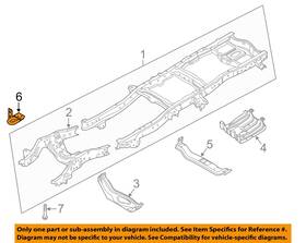 Bc3z17a955b Ford Oem 11-16 F-250 Super Duty Frame Components-tow Hook