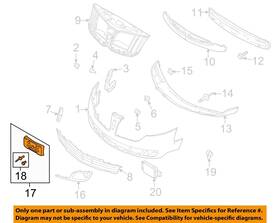 De9z17a385aa Ford Oem 13-19 Mkt Front Bumper Components-license Bracket