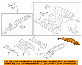 Dt4z7811253a Ford Oem 07-15 Edge Mkx Rear Body Floor Rails-floor Extn