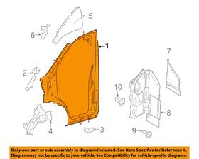 Ek4z61278a97c Ford Oem 15-23 E-transit Aperture Panel-aperture Panel
