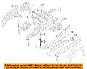 W714907s439 Ford Oem 2 Pack 15-23 E-transit Structural Components Stud