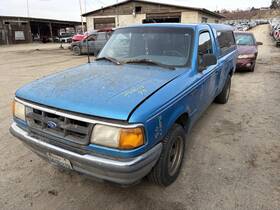 128-00337l Ford Truck Driver Left Side View Mirror Manual Fits 93-94 Ranger 1458165