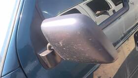 128-00380l Ford Truck Exterior Oem Driver Side View Mirror Manual Pedestal Fits 92-02 E150 Van 16
