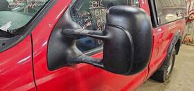 128-00627bl Ford Truck Driver Side View Mirror Manual Dual Arm Black Fits 02-07 F250sd 1153211