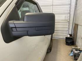 128-01742l Ford Truck Driver Side View Mirror Manual Pedestal Fits 09-10 F150 Pickup 4748842