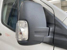 128-12492r Ford Truck Passenger Side View Mirror Low Roof Single Arm Fits 20-23 Transit 150 1009213