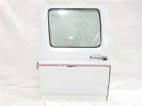 130-02593bl Ford Truck Rear Left Door White Crew Dually Has Dent Some Wear Oem 1995 1996 1997 F350