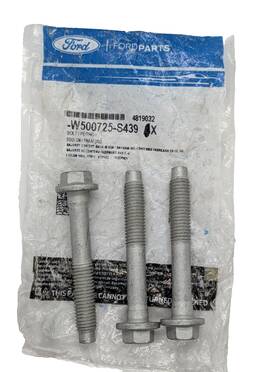 W500725-s439 Ford Genuine Bolt Reinforce Bar Radiator Support Panel Pkg Of 3