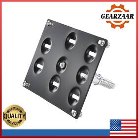 02etf1103abk Gearzaar Bumper Tow Hook License Plate Mount Bracket Holder For Bmw 13 X5 X6 E82 Black