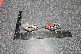 3792000 General Motors Chevy V8 Flags Emblems Badges - Part Or Casting # P Gm Used Original