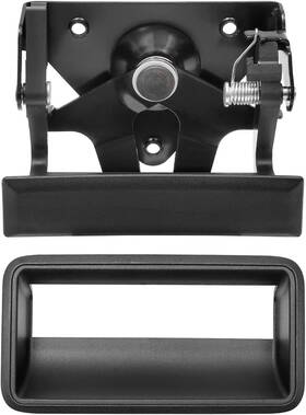 77077 Gledewen Tailgate Handle Set Compatible Metal Lever Plastic Black