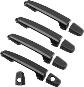 A-1688 Gledewen Exterior Door Handle 4pcs Front Rear Driver And Passenger Side Black