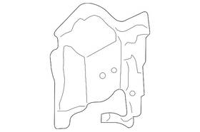 25878468 Gm Genuine Passenger Side Upper Hinge Pillar Reinforcement With Nuts