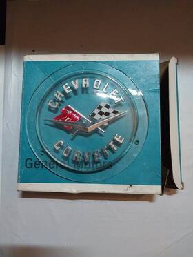 3796462-nos-ncrs Gm 3796462 58-60 C1 Corvette Front/rear Emblem-gm#3796462-nos-ncrs