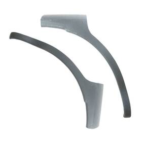 3797479 Gm 1965-1966 Corvette Parking Lamp Panel Bonding Strips Wheel Lip Gray 80