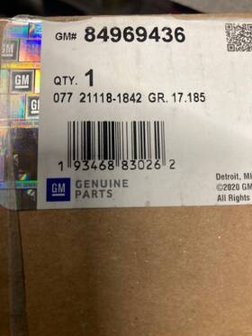 84969436 Gm Genuine Pinch Sensor Cadillac Escalade Left
